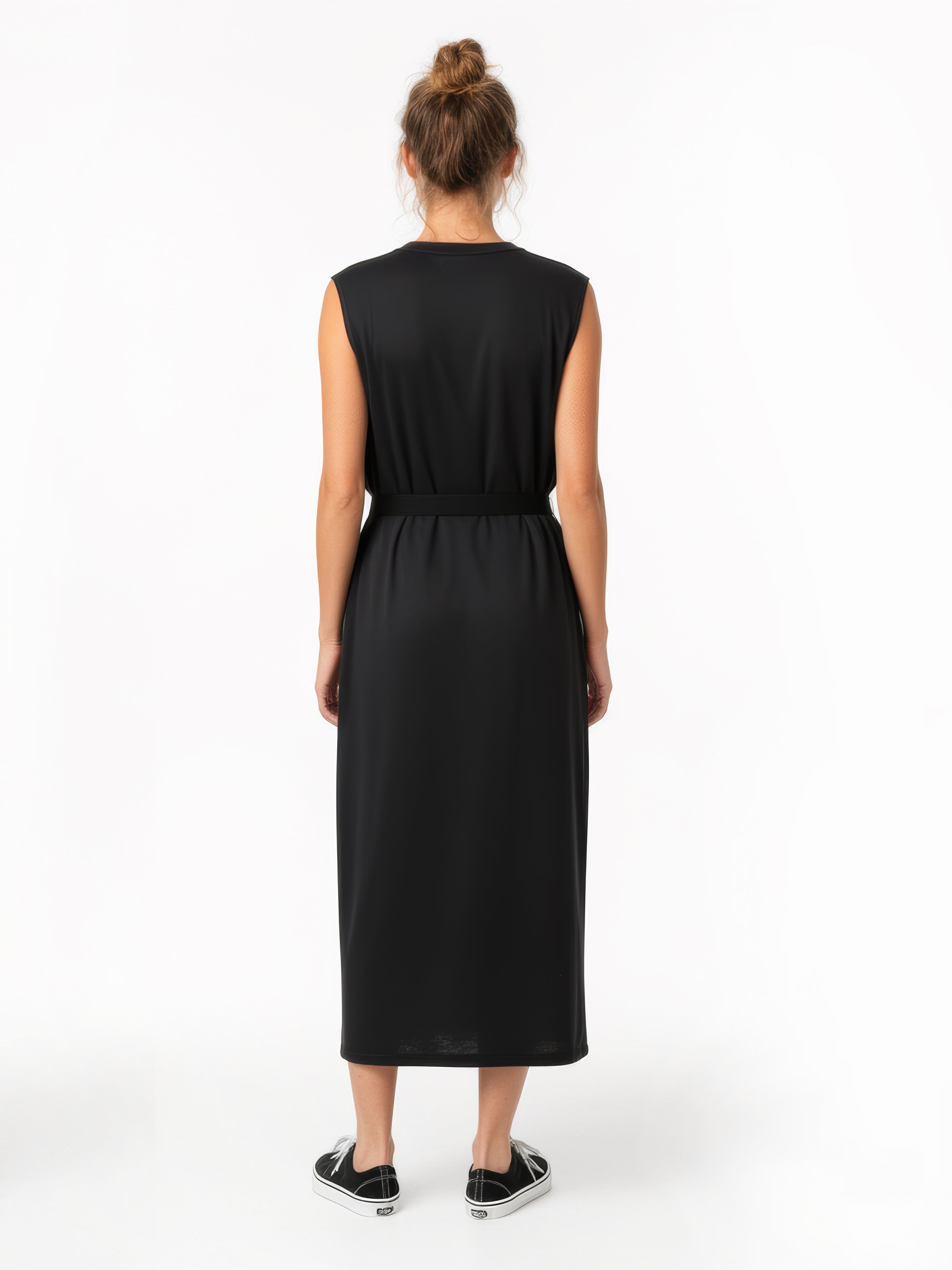 INTERRUPT ANXIETY jersey dress with rib details