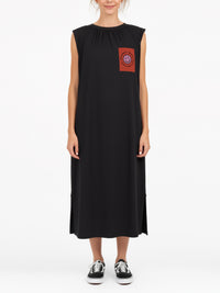 INTERRUPT ANXIETY jersey dress with rib details