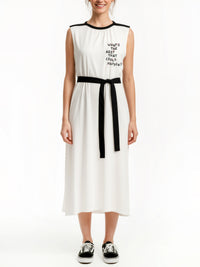 BEST CASE SCENARIO jersey dress with rib details