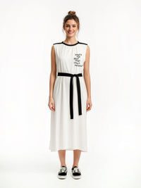 BEST CASE SCENARIO jersey dress with rib details
