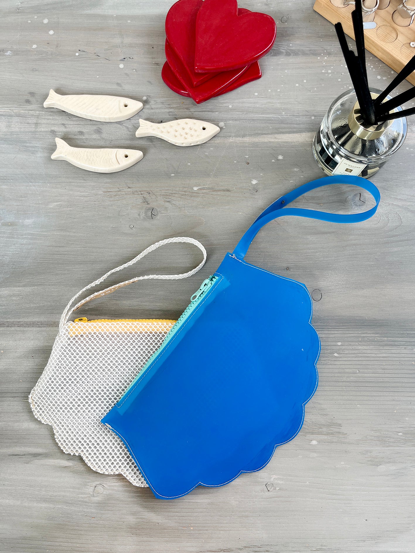 SHELL pouch - pvc royal