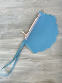 SHELL pouch - pvc ciel