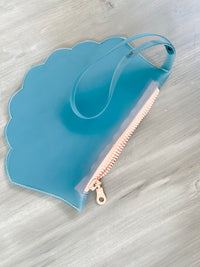 SHELL pouch - pvc ciel