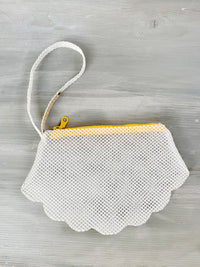 SHELL pouch - file ecru