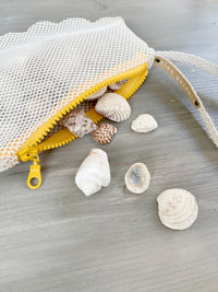 SHELL pouch - file ecru