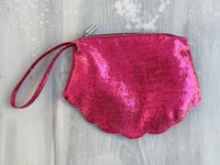 SHELL pouch - fuchsia
