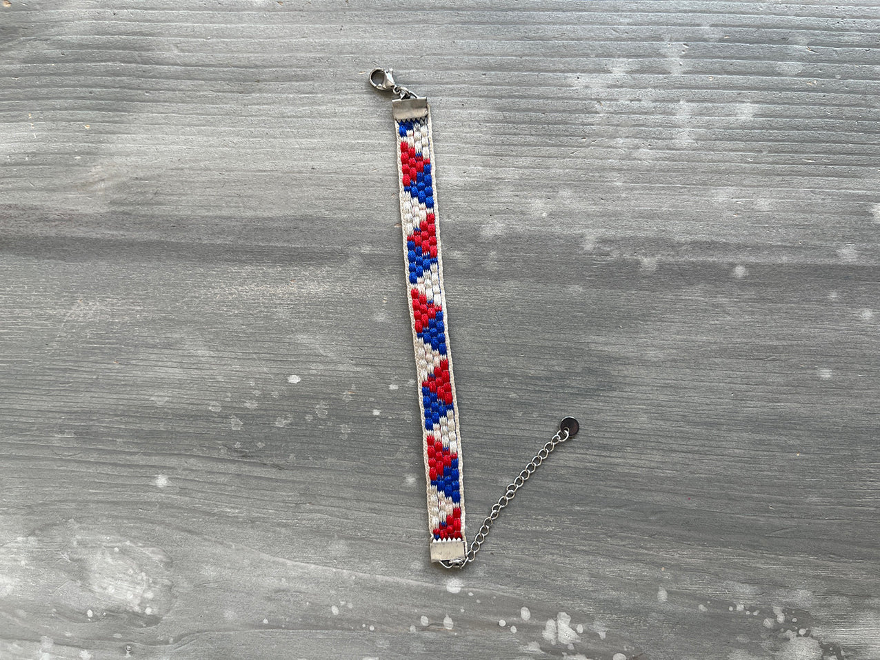 BOHO RIBBON bracelet - red royal