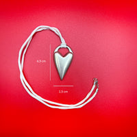 HEART TALISMAN necklace - sterling silver - * unique and one of a kind *