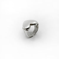 CANDY HEART ring - open or closed band - sterling silver