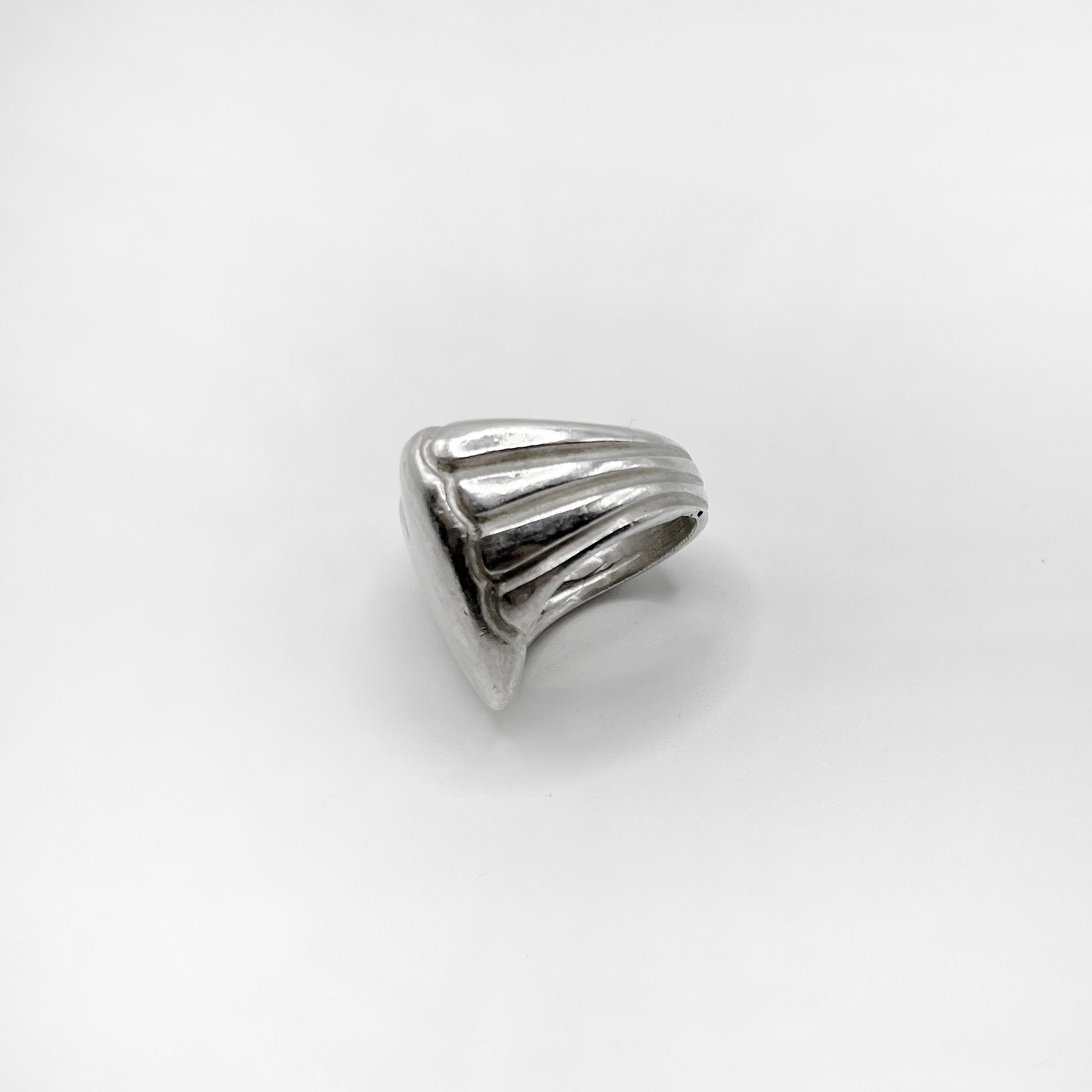 CANDY HEART ring - open or closed band - sterling silver