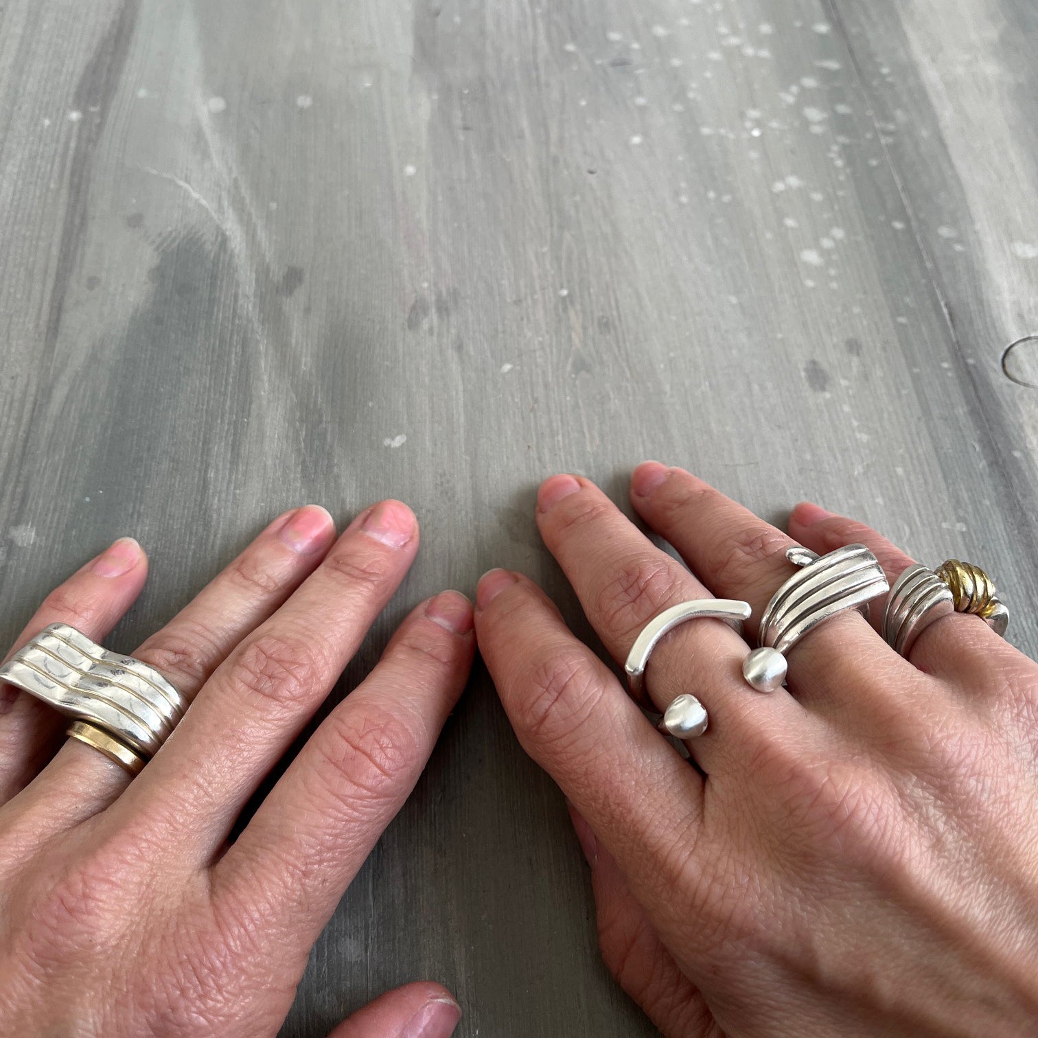 SMILEY ring - sterling silver