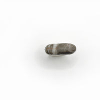 LONG PEBBLE ring - sterling silver - * unique and one of a kind *