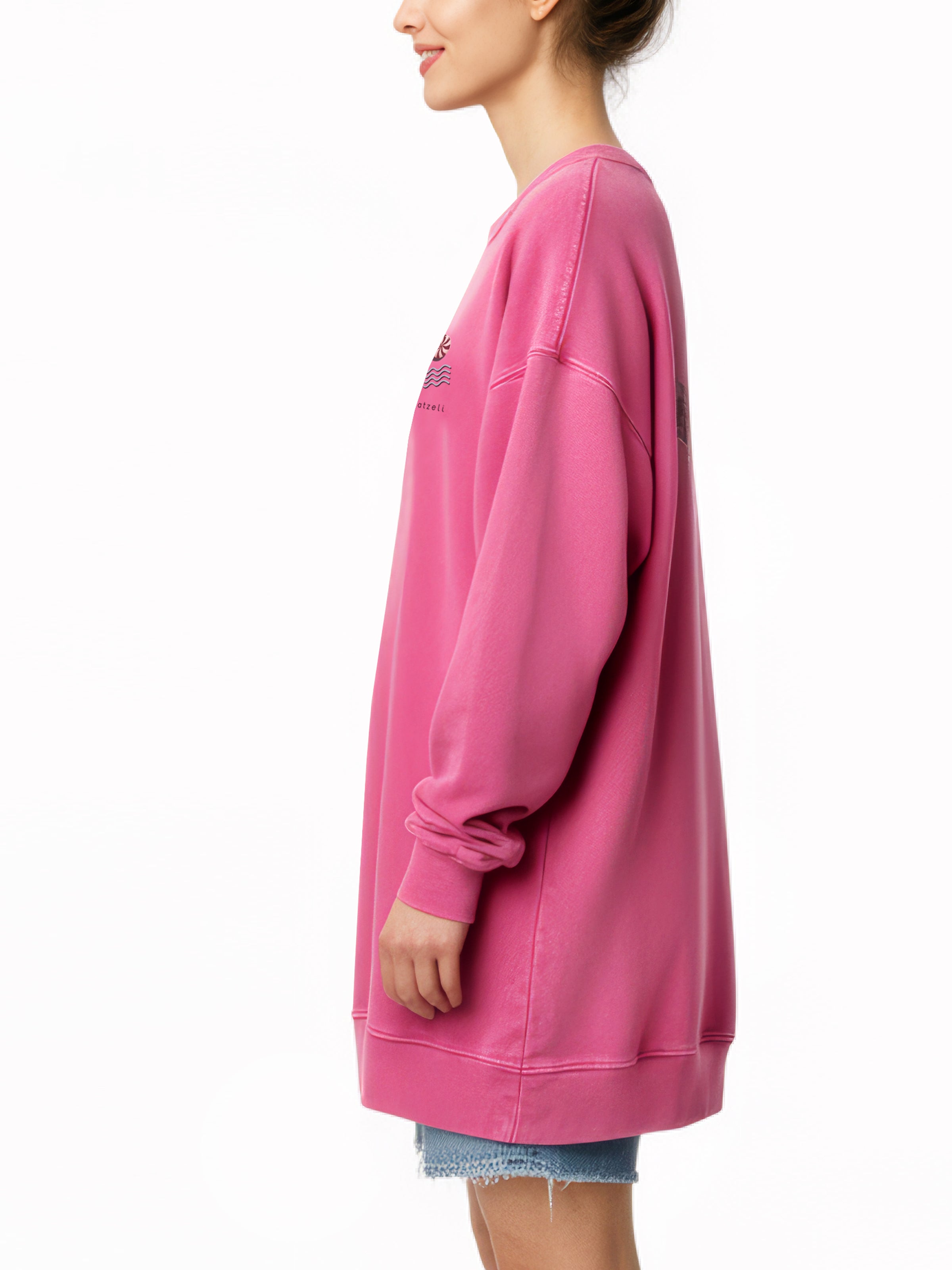 ME TIME loose long sweatshirt