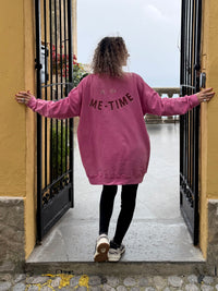 ME TIME loose long sweatshirt