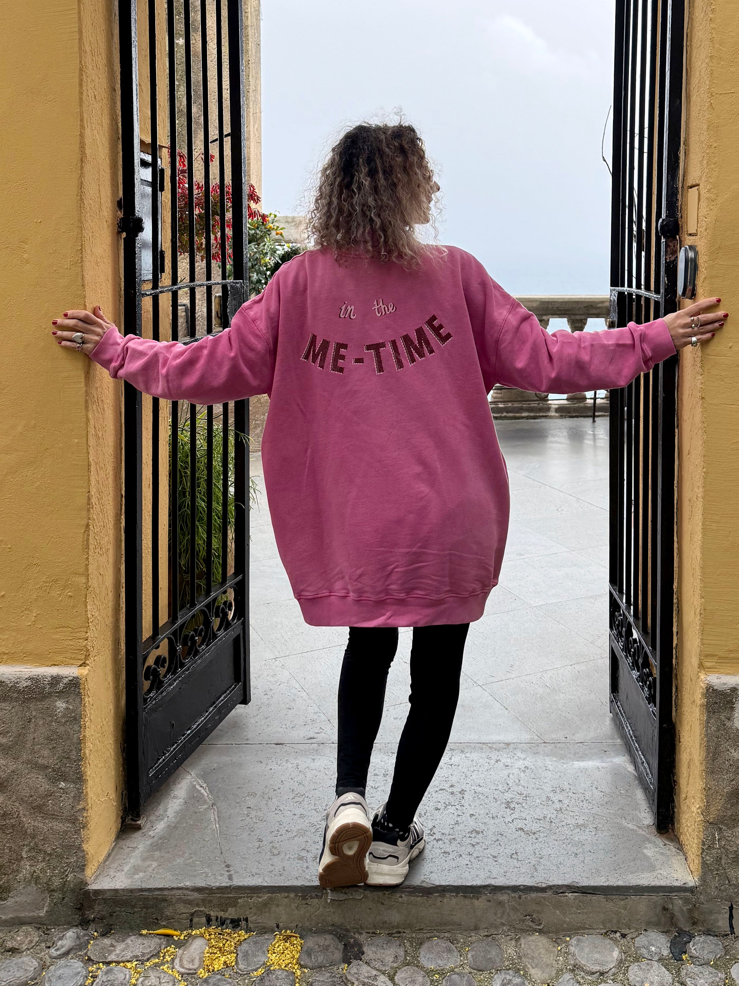 ME TIME loose long sweatshirt
