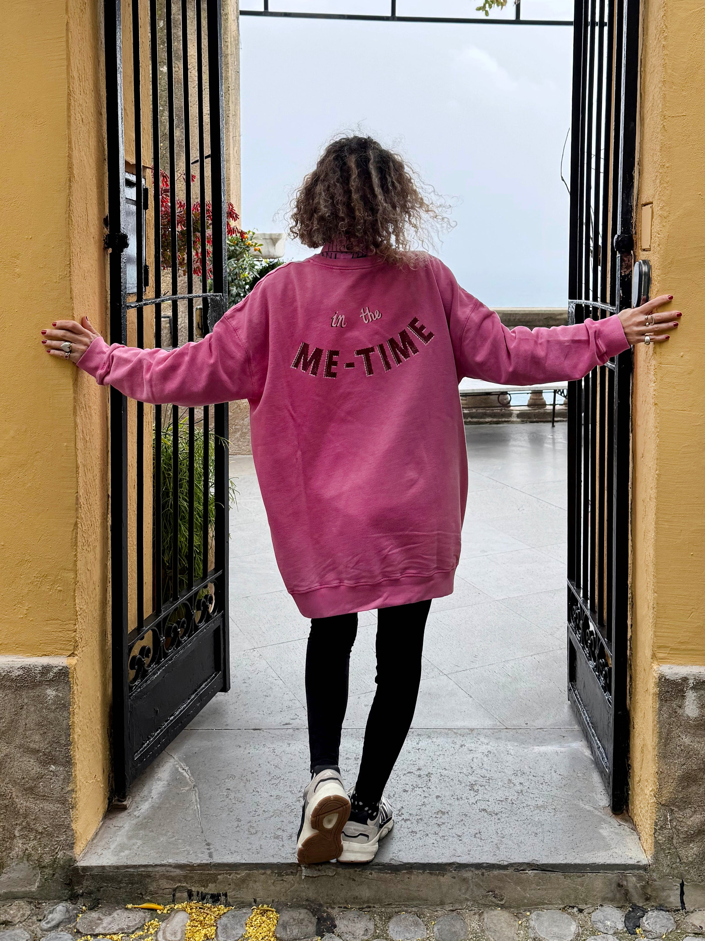 ME TIME loose long sweatshirt