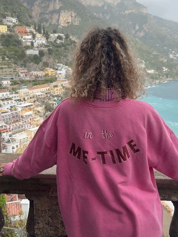 ME TIME loose long sweatshirt