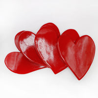 FULL OF HEARTS ceramic coasters set of 4 * unique *