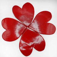 FULL OF HEARTS ceramic coasters set of 4 * unique *