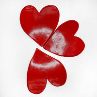 FULL OF HEARTS ceramic coasters set of 4 * unique *