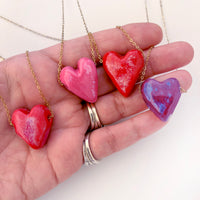 HEART KARAMELA ceramic pendant- colors