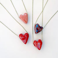 HEART KARAMELA ceramic pendant- colors