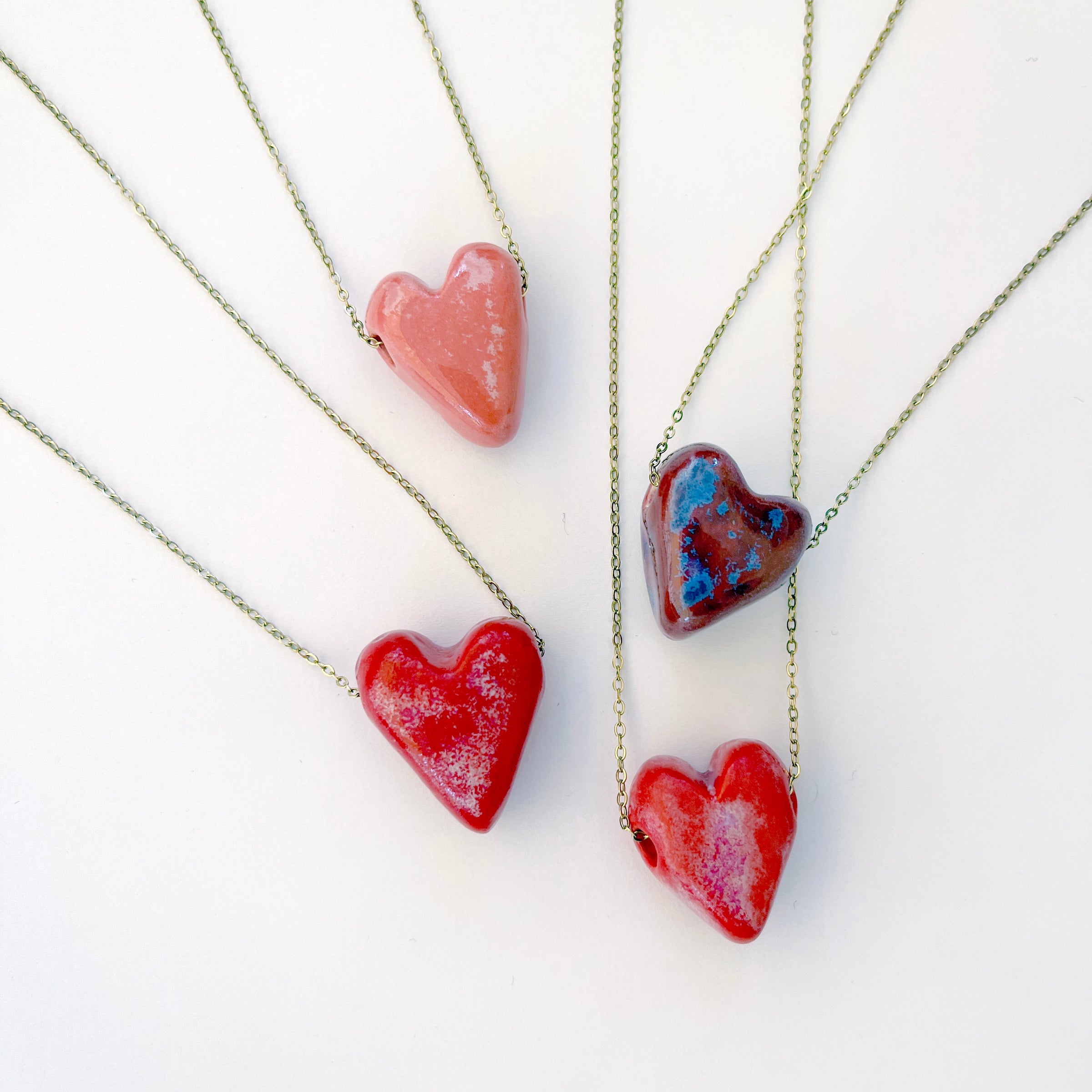 HEART KARAMELA ceramic pendant- colors
