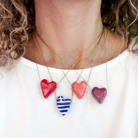 HEART KARAMELA ceramic pendant- colors