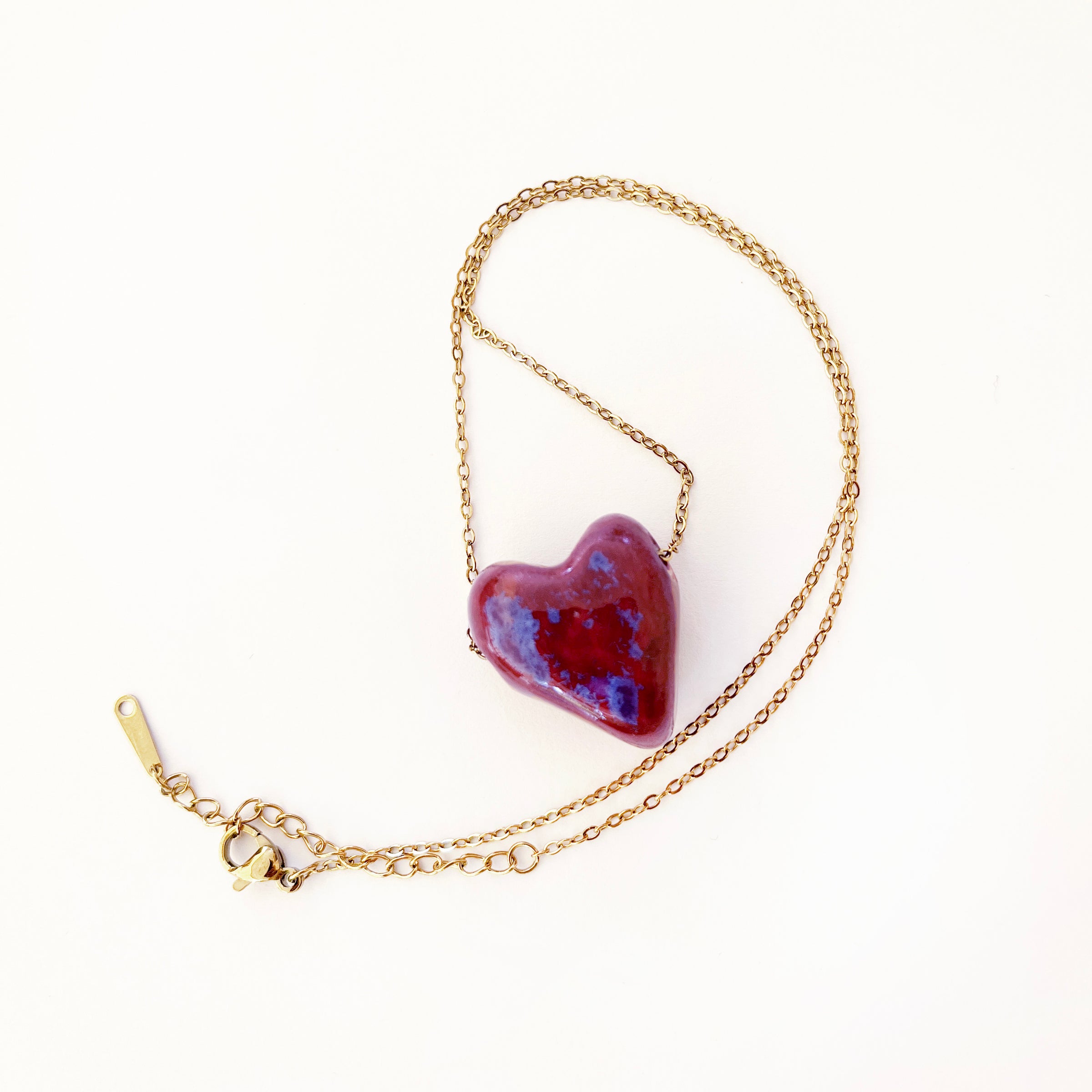 HEART KARAMELA ceramic pendant- colors