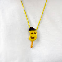 CERAMIC BANANA STICK ICE-CREAM pendant