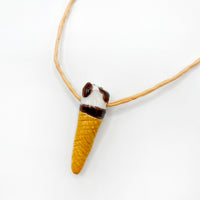 CERAMIC CORNETTO CONE pendant