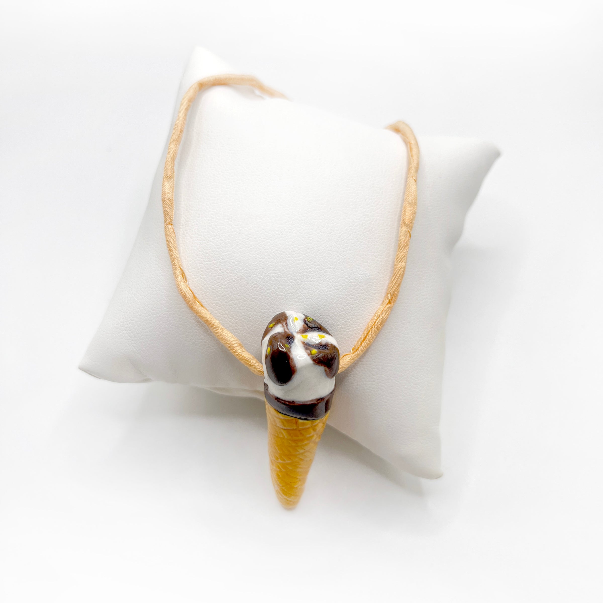 CERAMIC CORNETTO CONE pendant