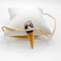 CERAMIC CORNETTO CONE pendant