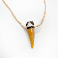 CERAMIC CORNETTO CONE pendant