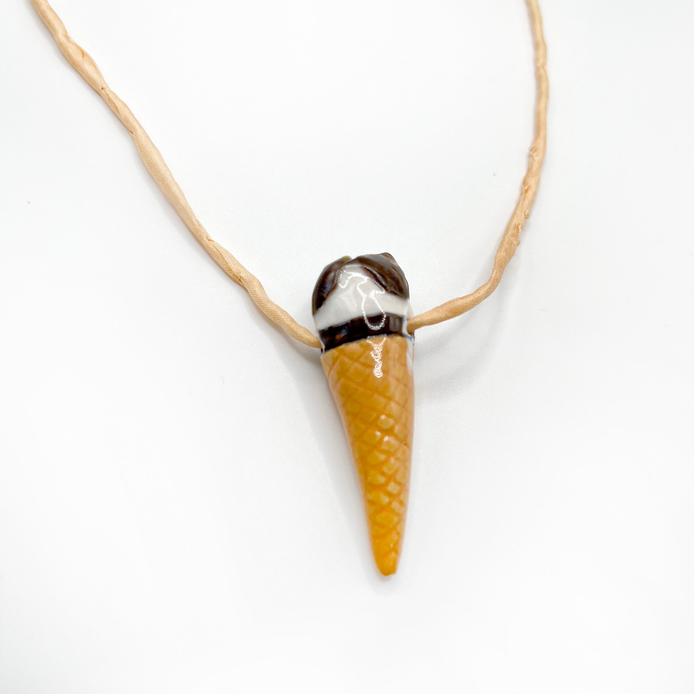 CERAMIC CORNETTO CONE pendant