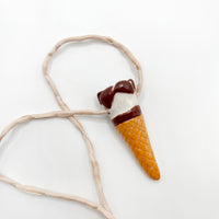 CERAMIC CORNETTO CONE pendant - all