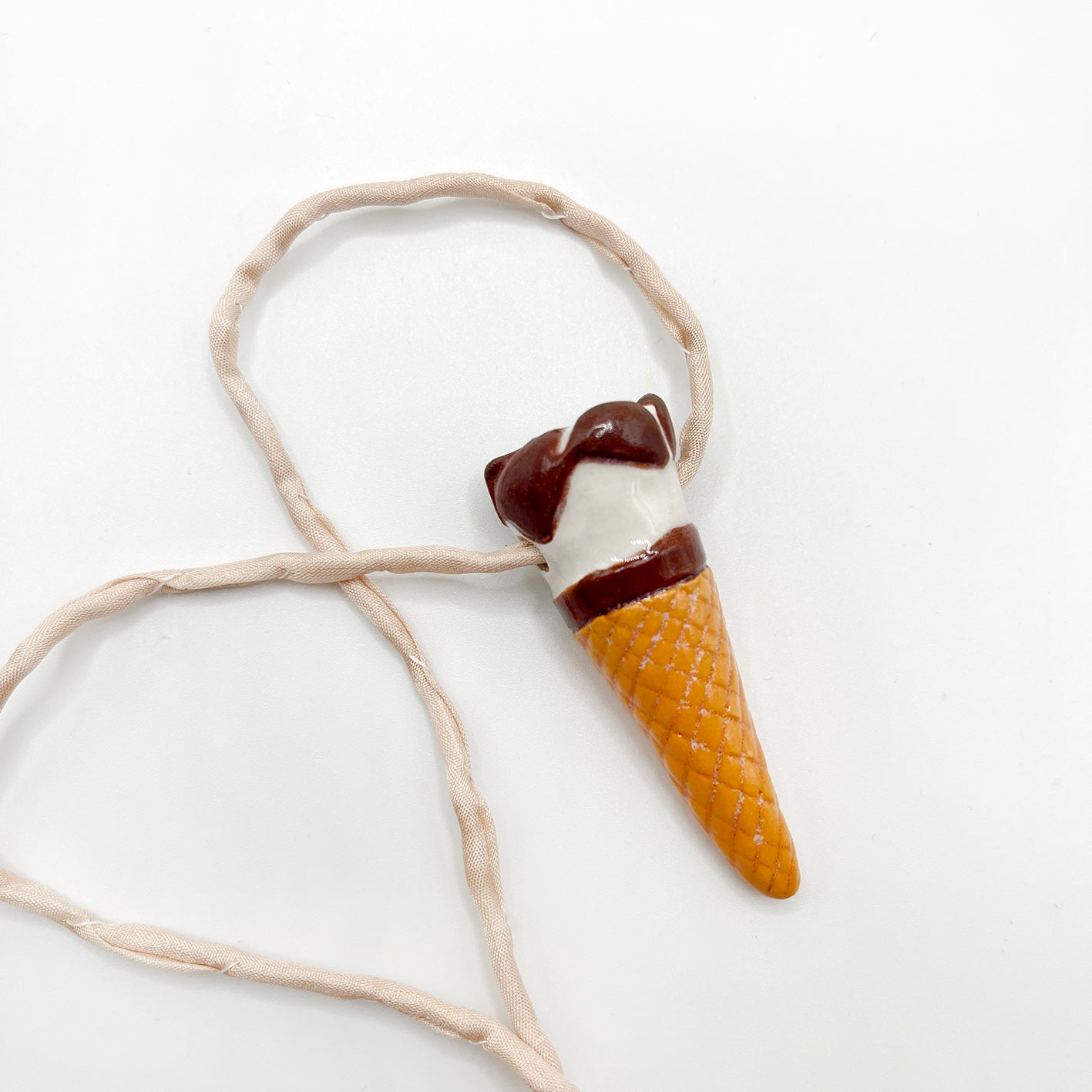 CERAMIC CORNETTO CONE pendant - all