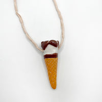 CERAMIC CORNETTO CONE pendant - all