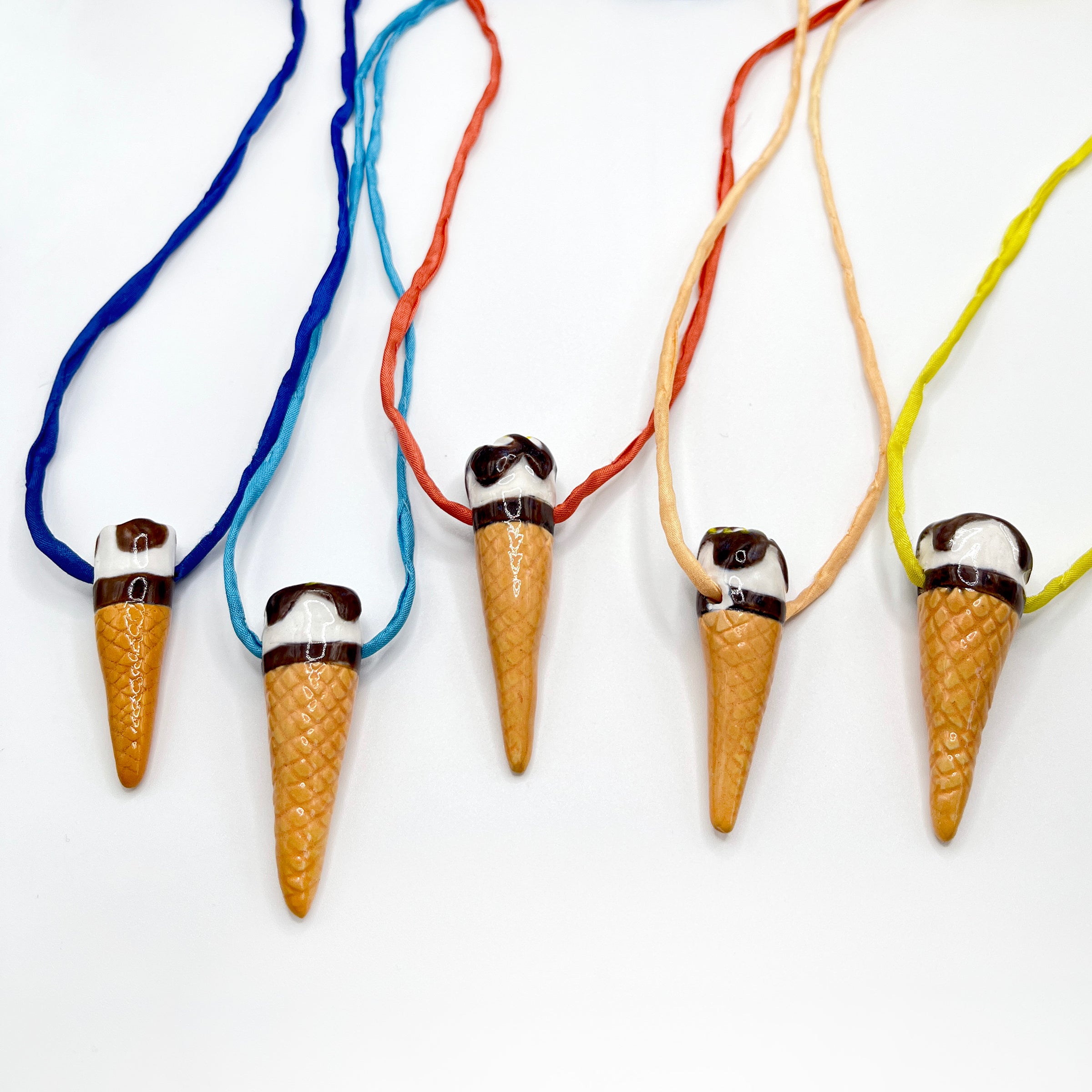 CERAMIC CORNETTO CONE pendant