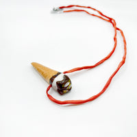 CERAMIC CORNETTO CONE pendant