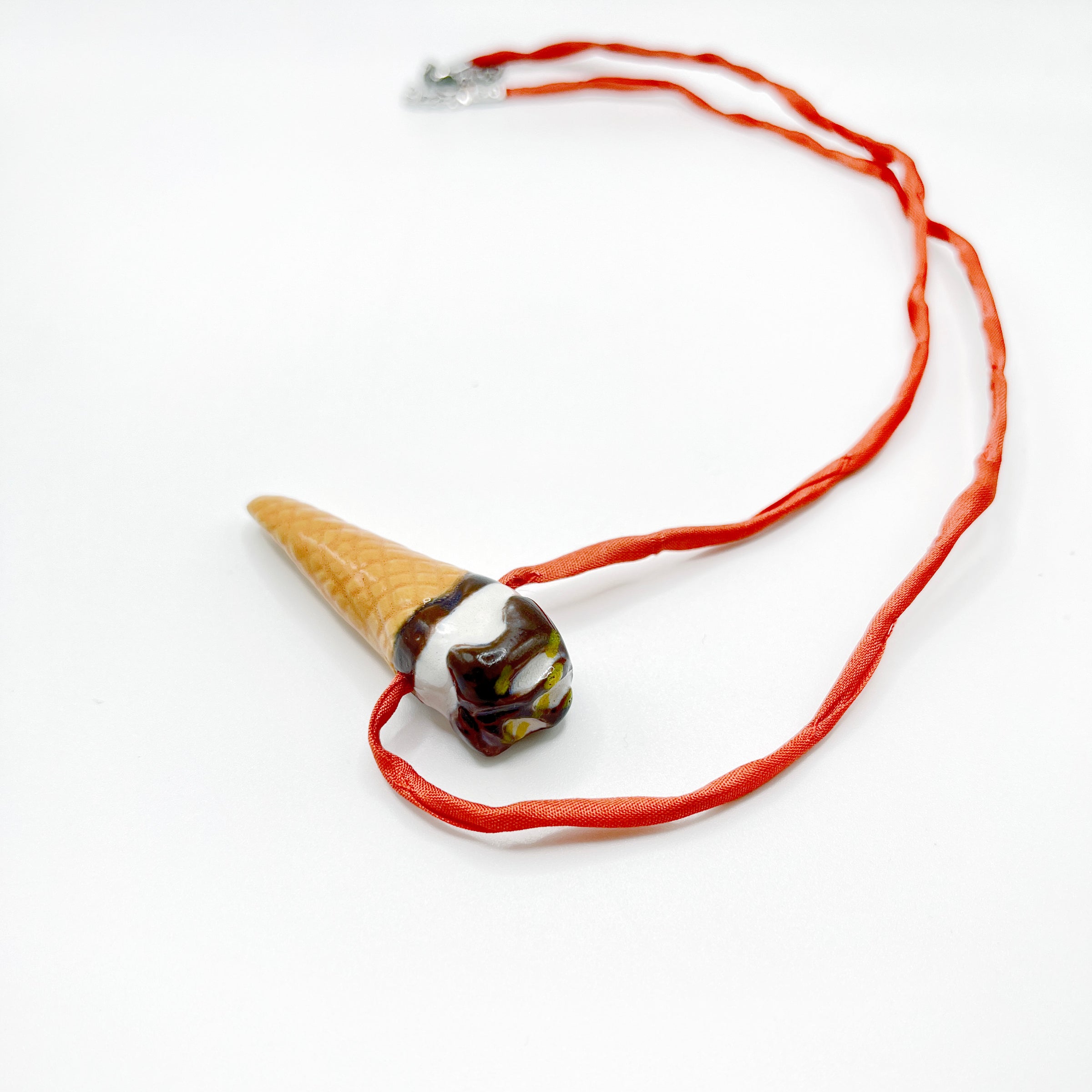 CERAMIC CORNETTO CONE pendant
