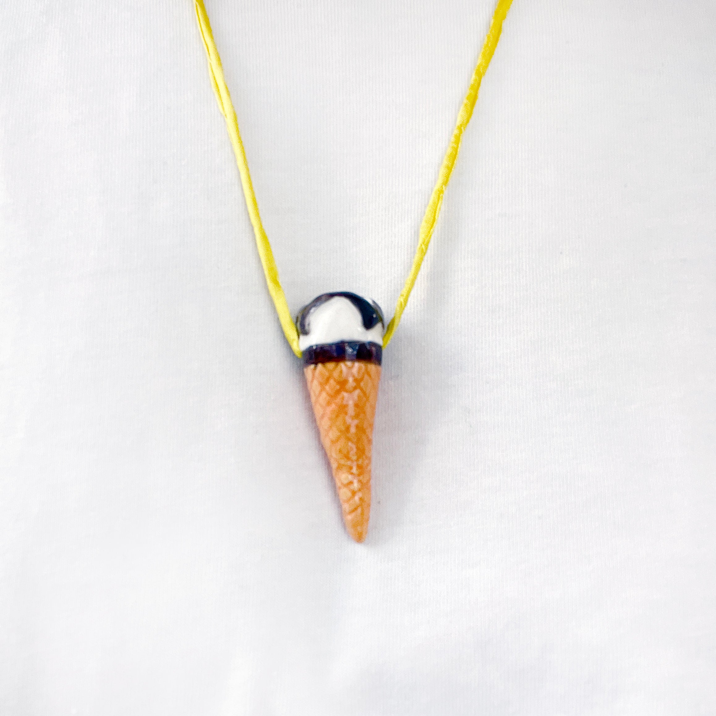 CERAMIC CORNETTO CONE pendant