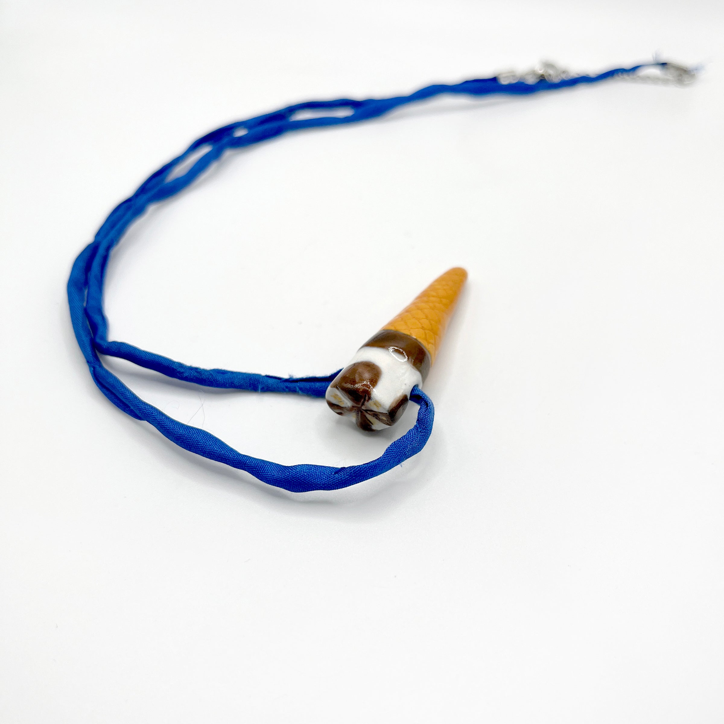 CERAMIC CORNETTO CONE pendant