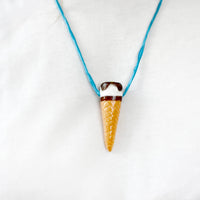 CERAMIC CORNETTO CONE pendant