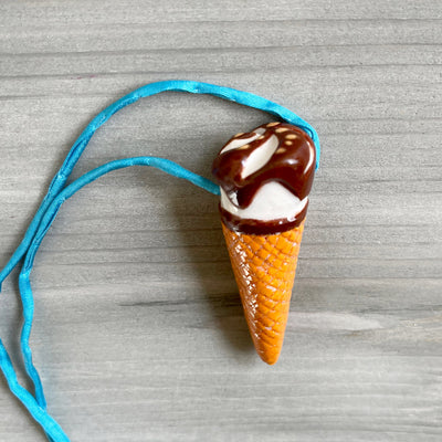 CERAMIC CORNETTO CONE pendant - all