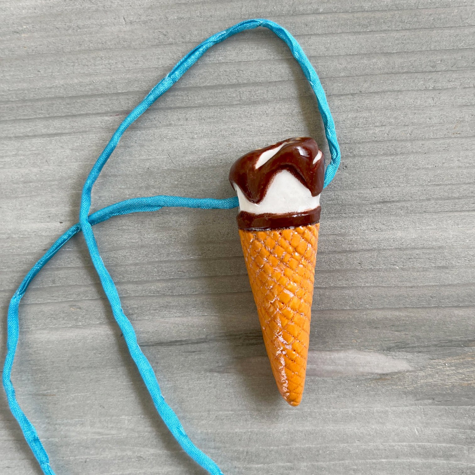 CERAMIC CORNETTO CONE pendant - all