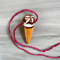 CERAMIC CORNETTO CONE pendant - all