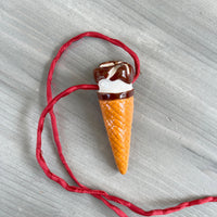 CERAMIC CORNETTO CONE pendant - all