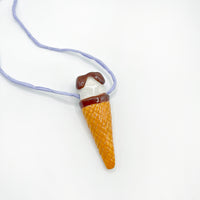 CERAMIC CORNETTO CONE pendant - all