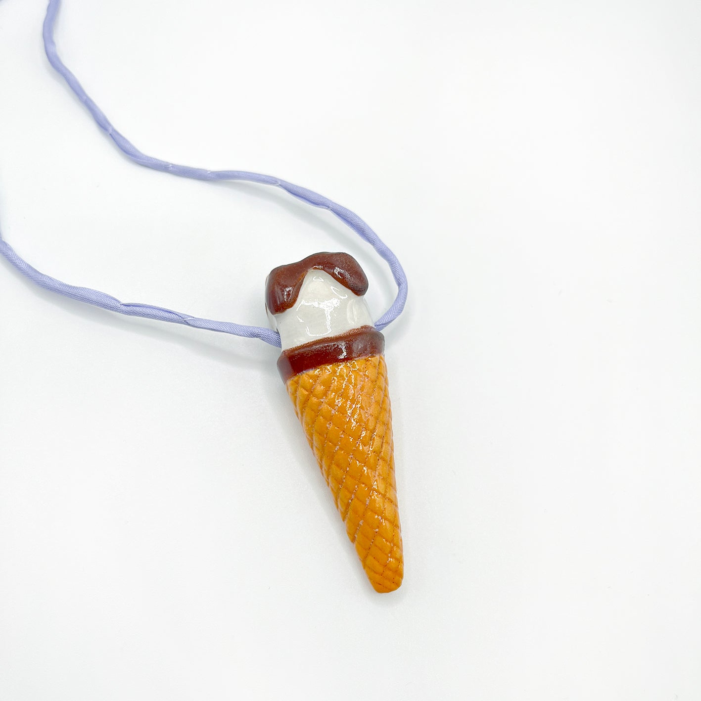 CERAMIC CORNETTO CONE pendant - all